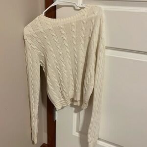 Cream colored sweater from Pacsun